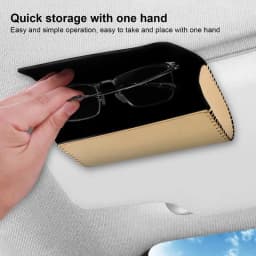 Sunglass Holders For Car Sun Visor Car Glasses Holder Magnetic Glasses & Ticket Card Clip Visor Glasses Case Multi Functional