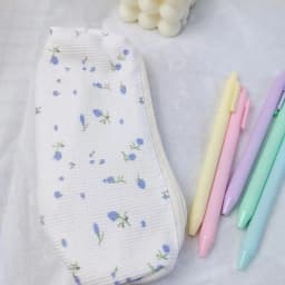 Flower Pencil Pouch Cosmetic Bag Cute Pen Pouch Floral Pouch Pencil Pouch Small Makeup Organizer Bag Pencil Case Pen Bag