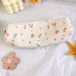Flower Pencil Pouch Cosmetic Bag Cute Pen Pouch Floral Pouch Pencil Pouch Small Makeup Organizer Bag Pencil Case Pen Bag