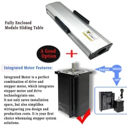 90mm Wide Fully Enclosed Linear Rail Guide Stage Dustproof Linear Actuator SFU1605 Ballscrew Slide Table CNC Nema23 57 Motor Kit