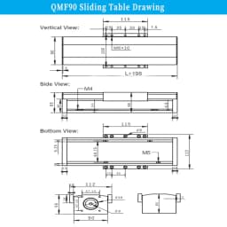90mm Wide Fully Enclosed Linear Rail Guide Stage Dustproof Linear Actuator SFU1605 Ballscrew Slide Table CNC Nema23 57 Motor Kit