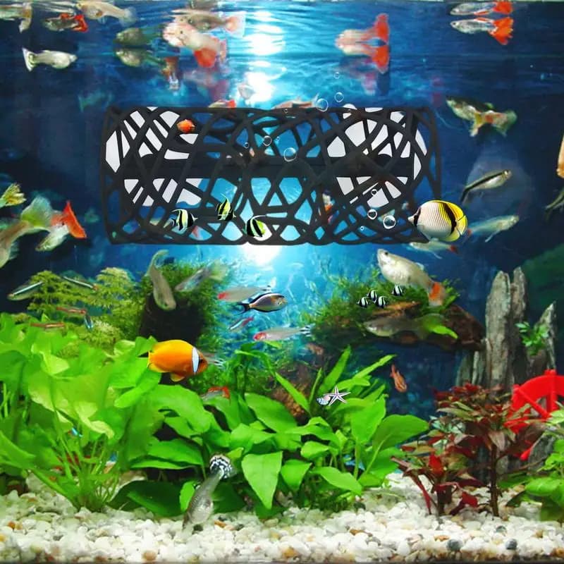 Aquarium Betta Tunnel Hollow Tunnel Swim Tube For Betta Decorative Space Saving Betta Hammock Fish Tank Accessories For Hiding