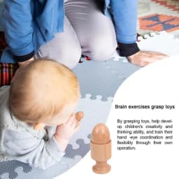 Montessori Baby Toys Wooden Interlocking Discs Learning Early Educational Toys For Children Kids Toddlers Easy Grip