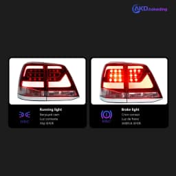 Car Lights for Toyota Land Cruiser LED Tail Light 2008-2015 LC200 Rear Stop Lamp Brake Signal DRL Reverse Automotive Accessories
