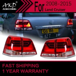 Car Lights for Toyota Land Cruiser LED Tail Light 2008-2015 LC200 Rear Stop Lamp Brake Signal DRL Reverse Automotive Accessories