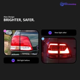 Car Lights for Toyota Land Cruiser LED Tail Light 2008-2015 LC200 Rear Stop Lamp Brake Signal DRL Reverse Automotive Accessories