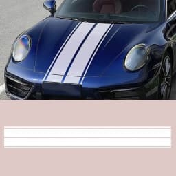 Car Hood Stripe Sticker Auto Racing Stripes Body Side Decal Modified Decoration For Car Engine Hood Exterior Decoration For All