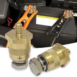 Battery Terminal Connector Multipurpose M8 Thread Brass Side Post Threaded Terminal Stud End Metal Battery Terminal Charging