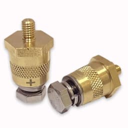 Battery Terminal Connector Multipurpose M8 Thread Brass Side Post Threaded Terminal Stud End Metal Battery Terminal Charging