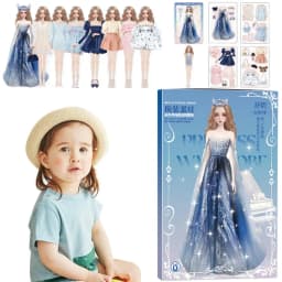 Dress-up Dolls Playset Dress-up Dolls Safe Smooth Playset Toy Educative Portable Pretend Play Toys For Birthday New Year