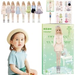 Dress-up Dolls Playset Dress-up Dolls Safe Smooth Playset Toy Educative Portable Pretend Play Toys For Birthday New Year