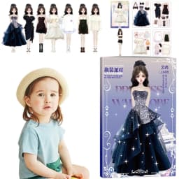 Dress-up Dolls Playset Dress-up Dolls Safe Smooth Playset Toy Educative Portable Pretend Play Toys For Birthday New Year