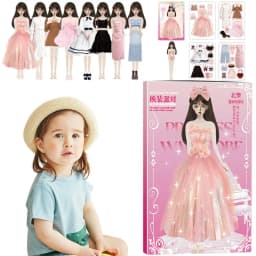 Dress-up Dolls Playset Dress-up Dolls Safe Smooth Playset Toy Educative Portable Pretend Play Toys For Birthday New Year