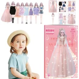 Dress-up Dolls Playset Dress-up Dolls Safe Smooth Playset Toy Educative Portable Pretend Play Toys For Birthday New Year