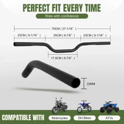 Motorcycle 22mm 25mm Drag Bar Handlebar Handle Dimpled For Harley Sportster XL883 XL1200 X48 Dany Softail Fat Bob Boy FLST FXST