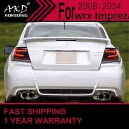 Car Lights for Subaru Impreza LED Tail Light 2008-2014 wrx Rear Stop Lamp Brake Signal DRL Reverse Automotive Accessories