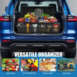 Car Organizer Trunk Storage Bag Large Capacity Auto Multiues Tools Storage Box Bag Stowing Tidying Car Trunk Organizer Bag