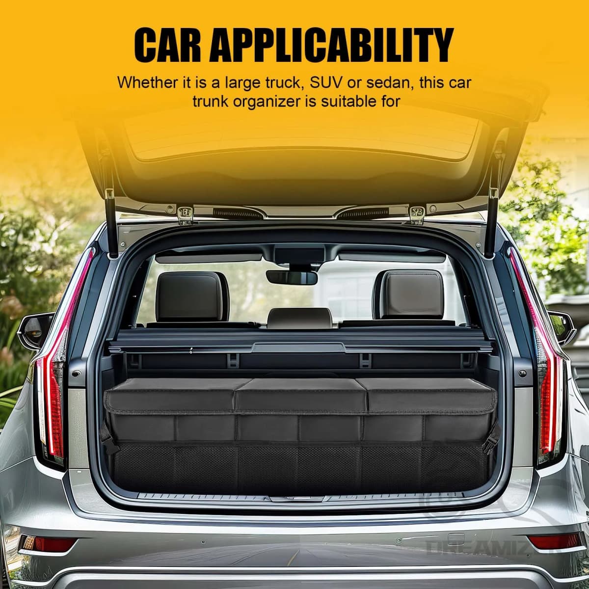 Car Organizer Trunk Storage Bag Large Capacity Auto Multiues Tools Storage Box Bag Stowing Tidying Car Trunk Organizer Bag