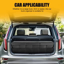 Car Organizer Trunk Storage Bag Large Capacity Auto Multiues Tools Storage Box Bag Stowing Tidying Car Trunk Organizer Bag
