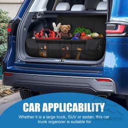 Car Organizer Trunk Storage Bag Large Capacity Auto Multiues Tools Storage Box Bag Stowing Tidying Car Trunk Organizer Bag