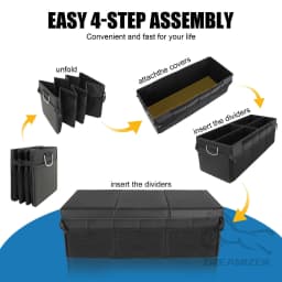Car Organizer Trunk Storage Bag Large Capacity Auto Multiues Tools Storage Box Bag Stowing Tidying Car Trunk Organizer Bag