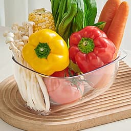 Fruit Drainer Multifunction Clear Food Washing Basket Colander Pasta Strainer Fruit Vegetable Bowl Drainer Cool Kitchen Gadgets