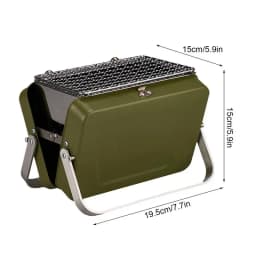 Small Charcoal Grill Portable Camping Tabletop Grill Compact Small Grill For Outdoor Cooking RV Traveling Picnic Backyard Patio