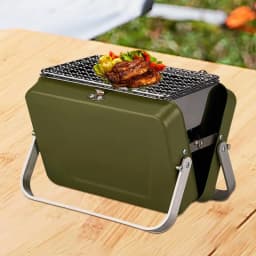 Small Charcoal Grill Portable Camping Tabletop Grill Compact Small Grill For Outdoor Cooking RV Traveling Picnic Backyard Patio