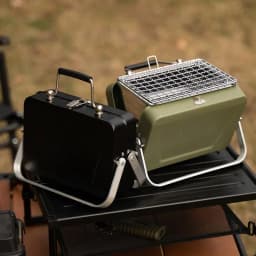 Small Charcoal Grill Portable Camping Tabletop Grill Compact Small Grill For Outdoor Cooking RV Traveling Picnic Backyard Patio