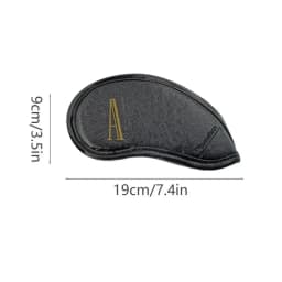 Golf Iron Covers 10pcs Iron Head Covers PU Leather Club Covers Head Covers Waterproof Iron Headcover Wedge Golf Iron Cover For