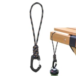 Camping Seven Core Lanyard Triangular Hook For Tent Light Anti Loss Wrist Hook Triangle Hooks Picnic Cutlery Hook Buckle Camping