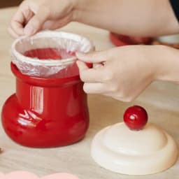 Wall-Mounted Kitchen Trash Can Counter Garbage Trash Bin Small Desk Garbage Can Boot Shape Countertop Recycling Bin Small Table