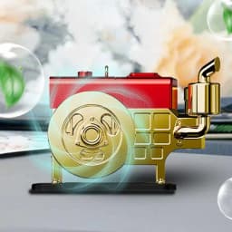 Solar Powered Car Air Freshener Vintage Air Freshener For Car Simulated Engine Car Air Fresheners With Solar Rotating Portable