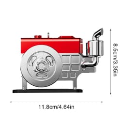 Solar Powered Car Air Freshener Vintage Air Freshener For Car Simulated Engine Car Air Fresheners With Solar Rotating Portable