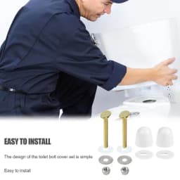 Toilet Fixing S Set Durable Toilet Cover Set Toilet Parts Wear-Resistant S Nut Cover Set Toilet Floor S Caps Set For Home Hotel