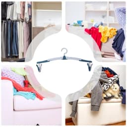 Foldable Hangers For Clothes Anti-Slip Folding Clothes Hangers Portable Clothes Drying Rack Household Clothes Hangers With Clips