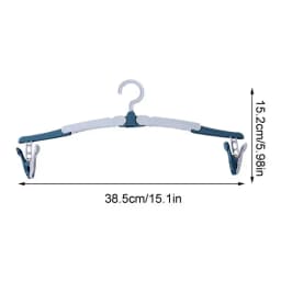 Foldable Hangers For Clothes Anti-Slip Folding Clothes Hangers Portable Clothes Drying Rack Household Clothes Hangers With Clips