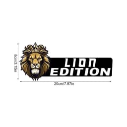 Animal Truck Emblems Automotive Rectangle Emblem Sticker Unique Animal Print Shape Adhesive Badge Rectangle Vehicle Acrylic