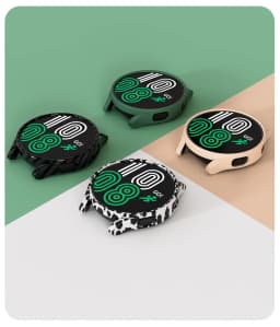 Cover Case for Samsung Galaxy Watch 4 44mm 40mm Accessories All-Around Protective Bumper Shell Galaxy Watch 4 Classic 42mm 46mm