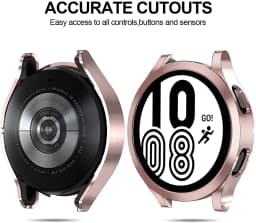 Cover Case for Samsung Galaxy Watch 4 44mm 40mm Accessories All-Around Protective Bumper Shell Galaxy Watch 4 Classic 42mm 46mm
