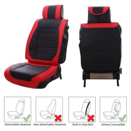 For Honda Pilot 2007-2021 5-Seat Car Seat Covers Full Set Leather Deluxe Cushion Front Rear Seat Back Cushion Pad Mat Backrest