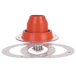 Silicone Metal Roof Pipe Flashing Metal Stove Jack Kit Heat Resistant And Round Base High Temp Flexible Roof Jack Pipe Boot