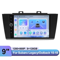 JOYING 9" Android Car Stereo for Subaru Legacy Outback 2015-2018 Wireless CarPlay Android Auto GPS OEM Camera Harman Kardon