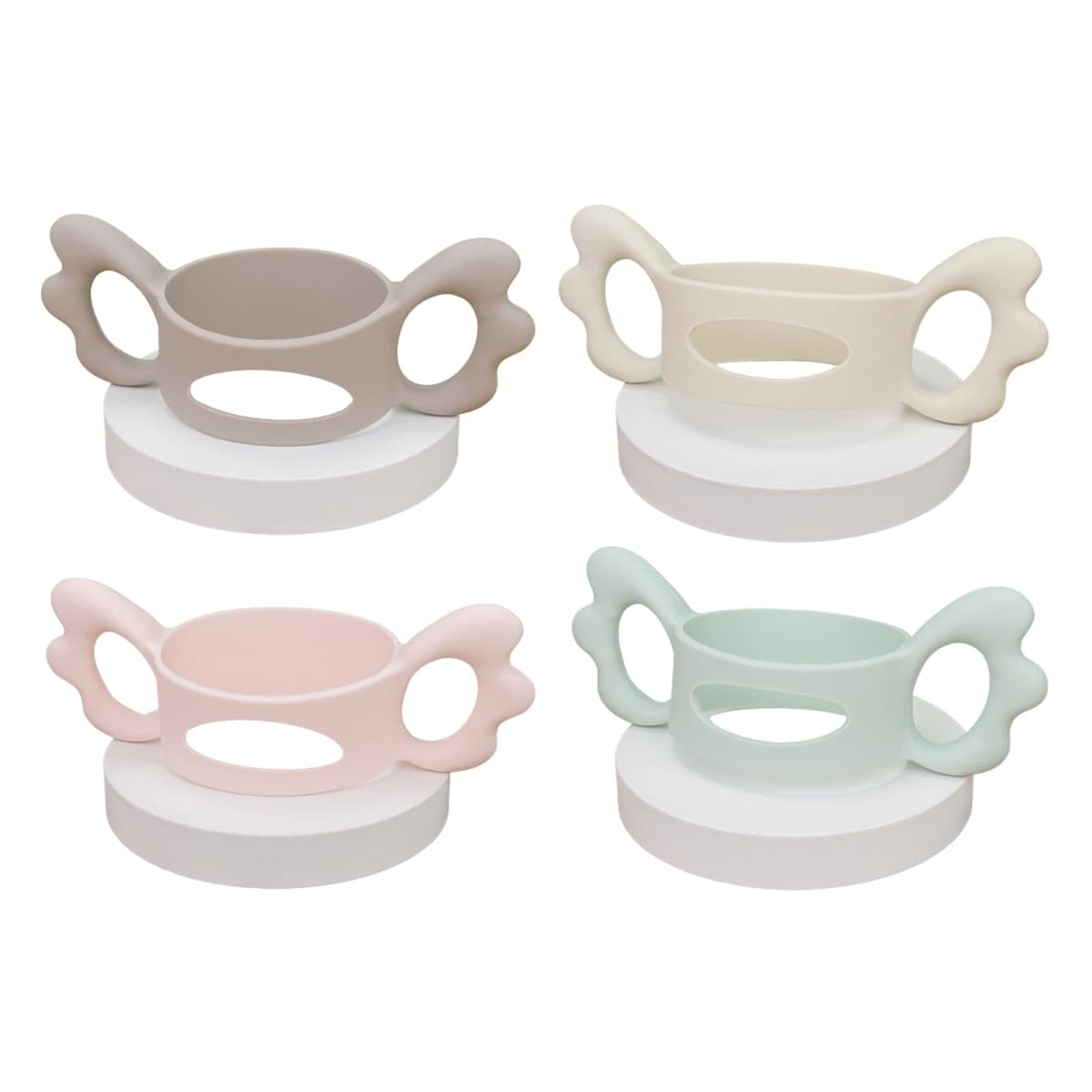 Baby Bottle Handles Safety Grip Silicone Bottle Handles for Hegen Bottle and Other Dia 6-7cm Wide-Neck Bottle Holder