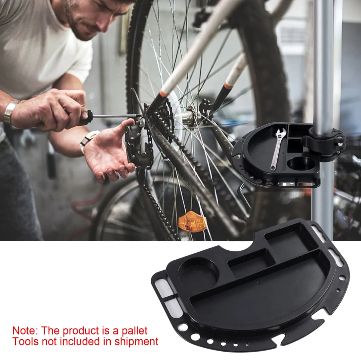 Socket Organizer Tray Soldering Mat Multi Partition Work Tray Holder Plate For Workshop Tools And Parts Bike Work Stand Only
