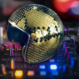 Disco Ball Helmets Disco Decor Helmets With Retractable Visor Classic Disco Mirror Glitter Ball Helmets For Men & Women