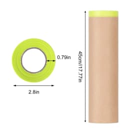 Masking Paper For Painting Tape And Drape For Car Auto Body Supplies Masking Paper Kraft Paper For Painting Car Furniture