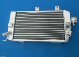Aluminum Radiator + 7" FAN For Kawasaki KLR650 KLR650E KLR 650 E 2008-2014 2009 2010 2011 2012 2013