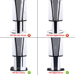 PlayVital Transparent Dust Cover Waterproof Dust Guard Anti Scratch Sleeve for ps5 Console Digital Edition & Disc Edition