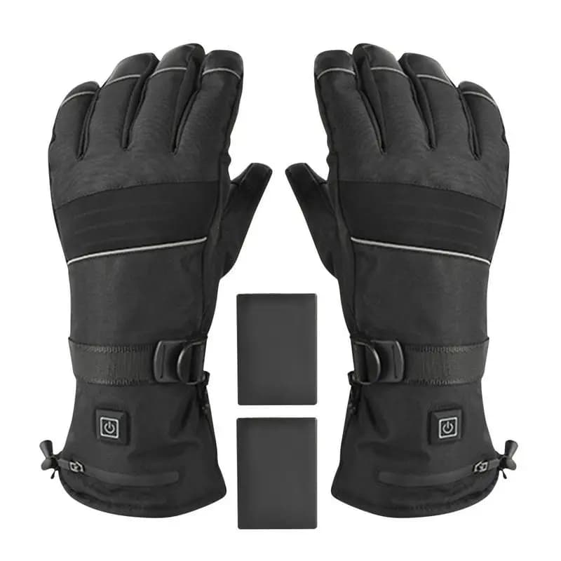 Heated Gloves For Winter Skiing Heating Thermal Gloves Rechargeable Cycling Thermal Mitten 3 Gear Adjustable Full Finger Glove